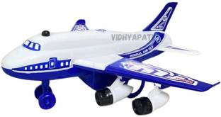 Vidhyapati Aeroplane Plastic Pull Back Toy for Kids (Multicolor, Pack of: 1)
