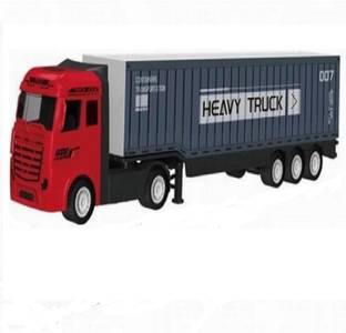 Skstore Die-Cast 1/48 Metal Heavy Truck Alloy Trailer Truck Toy Vehicle Model Truck