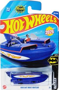 HOT WHEELS C4982 1966BAT BOATBATED 5/5 DIE CAST TOY CAR M CASE