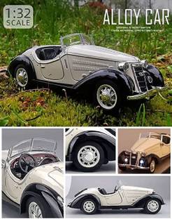 venimall Alloy Die-Cast Metal Vintage Car with Light and Sound