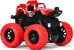 joymax Monster Truck Friction Power Toy for Kids, With Big Rubber Tires, 360° Stunt