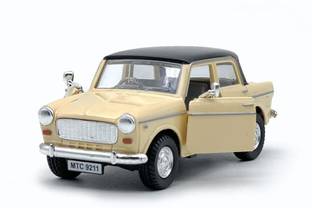 Archana Creations Padmini Premium car Toy, Pull Back Action, Vintage Door Openable