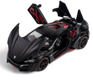 Skstore Laiken Super 1:24 Metal Die Cast Car With Open Door, Light Sound For Kids
