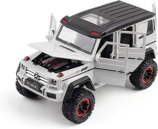 Skstore 1:24 Mercedes G500 4x4 V12 Alloy Pull Back Model Car Model Toy Sound Light