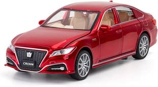 UKAXA 132 Alloy Metal Pull Back Die-cast Car TOYATA Crown Light & Music Toys for Kids