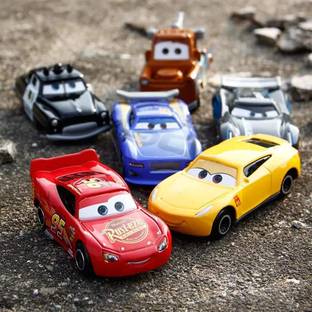 radhey preet 6pc Free Wheels Version Carton Character Car Set, RP1174(20)