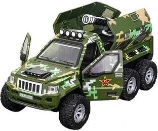 MANAKI ENTERPRISE 1:24 G-Patton Military Armored Diecast Scale Model Metal Pull Back Toy for Kids