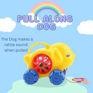 zokato Pixy Dog Pull Along Toy - Multicolour