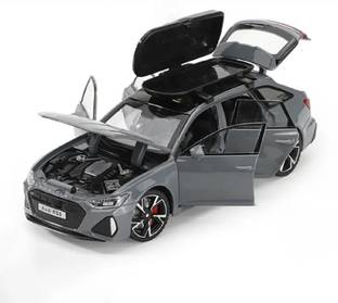 Skstore Die casting 1:24 Audi RS6 alloy pullback sound light metal collection car model