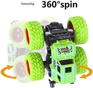 Toyporium 4x4 Stunt Monster Trucks for Kids|Push and Go Friction Powered Stunt Cars|253