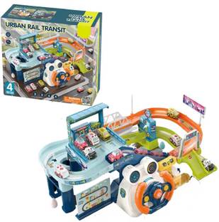 KTRS Rail Transit Slot toys Driving Car Toy Steering Wheel Tracks Assembled Lot