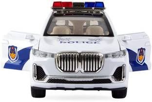 ARNIYAVALA Die Cast Metal Car 1:32 Scale Police X5 Model Toy Car for Kid 3 4 5 Years