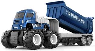 DARVICE Dumper Toy Truck Metal Head Toy Truck For Kids 2 year and Above