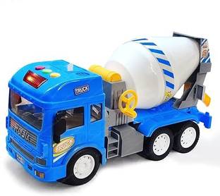 Basha mall Construction Truck Toy Pull Back Vehicles Cement Mixer