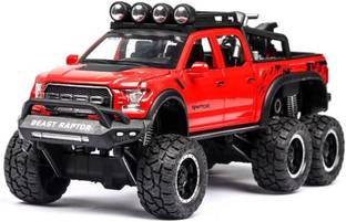 Akvanar 1:24 Ford Raptor F150 Alloy Diecast Car Light Sound Pickup Truck Pull Back pc 1
