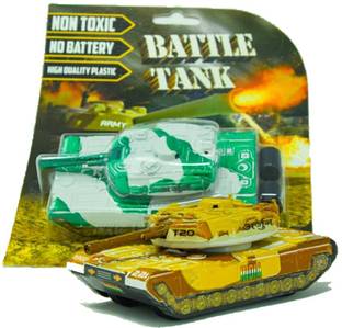 WooZee MILITARY BATTLE TANK Miniature PullBack Tank with Doors Openable||Assorted color
