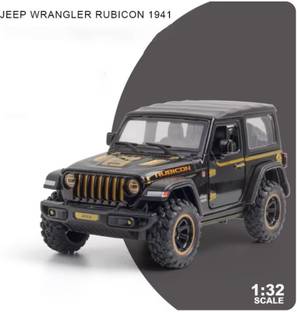 Devdhan Thar, Jeep Wrangler Rubicon 1:32 Openable Doors & Sound Light Metal Car Toy