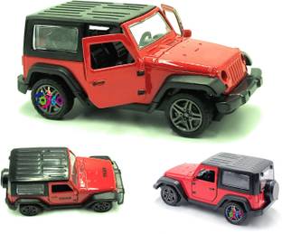 Toyco 1:32 Scale Alloy Diecast Metal Thar Jeep Toy for Kids ( Open Door & Pull Back )