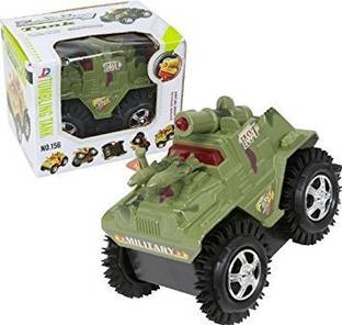 nawani Tank Toy 360 Rolling Battery Operated with Flashing Top Ligh