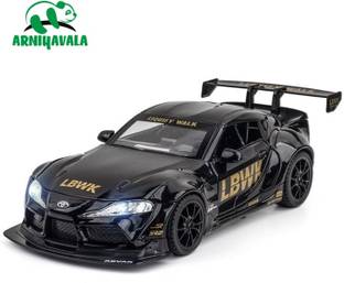 ARNIYAVALA 1/22 scale TOYOTA SUPRA GR LBWK Toy Car Metal Pull Back Diecast Car