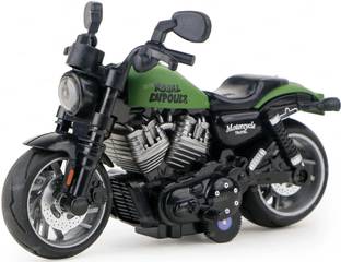 FIDDLERZ Die Cast Alloy Motorbikes for Kids 1:14 Scale Alloy Model Bikes Pull Back Toys