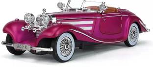 Devdhan 1:24 Vintage Toy Car Mercedes Benz 500k Model with Sound & Light
