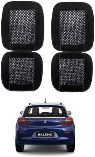 AuTO ADDiCT Velvet, Wooden Bead Seating Pad For  Maruti Suzuki Baleno