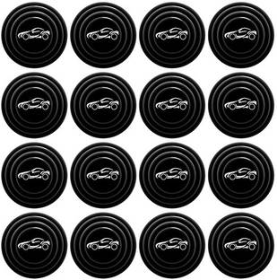 AFFITUDE AUTO (Black-Car Logo) 8Pcs Universal Car Door Shock Absorber Shock Absorber