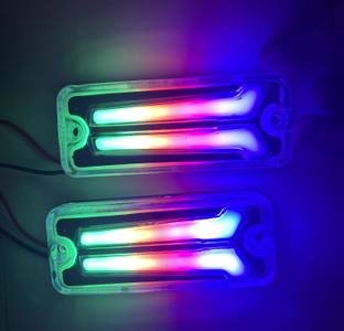AUTO MT RAINBOW 2PC, HOCKEY INDICATOR (SIDE PANEL LED LIGHT) MARUTI GYPSY KING. Spring Leaf