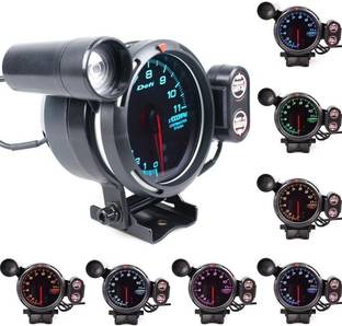 Auto MT RPM Defi Tachometer Style Racer Gauge with 7 Colour LED Light Car Digital Meter Car Flywheel