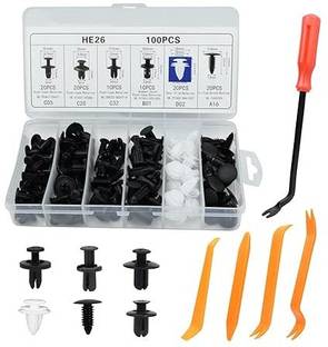 Obdking Car Buckle Combination Set – Auto Fastener Clips, Rivets & Trim Removal Tools Vehicle Tool Kit