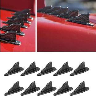 Auto MT 10 PCS Carbon-Shark FIN, Alpha-Air Vortex Generator-Diffuser Spoiler for Roof Car Spoiler