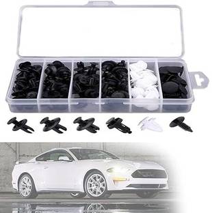 CAREOPETA 100 Pcs Car Bumper Clip Retainer Clip Trim Panel Clip Vehicle Tool Kit Rivet