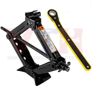 VTH Scissor Jack with Hand Crank, Max 3T (6,613lb) Lift Range from 4" to 16.2" Vehicle Tool Kit