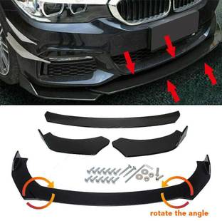 AUTO MT 3pcs ABS Car Front Bumper Splitter Diffuser Universal Durable Body Kit Spring Leaf