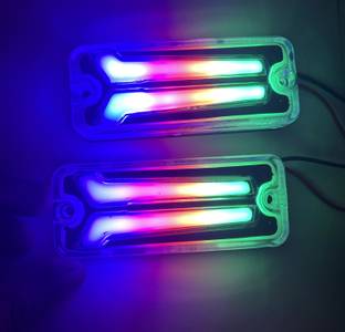 AUTO MT 2PC RAINBOW LED LIGHT SIDE PANEL INDICATOR MARUTI GYPSY Spring Leaf