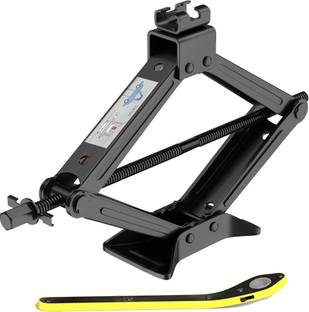 Kruvad 2 Ton Jack Scissor Lift Max 2 Ton Load Capacity with Jack Socket Vehicle Tool Kit