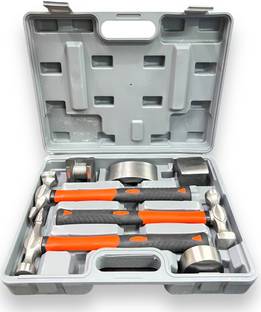 ADAWAT 7pc denting repair set Fiberglass Auto Body Repair Tools Fender Hammer Dolly Vehicle Tool Kit