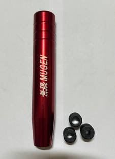AUTO MT Mugen Red Gear Knob 18CM Long Universal Aluminium Racing Car Manual Spring Leaf