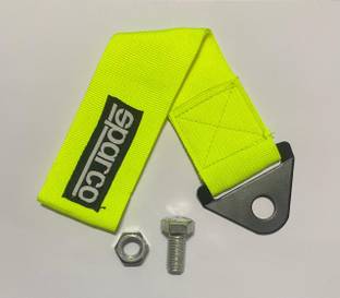 Auto MT NEON SPARCO TOW BELT CAR TRUCK Universal Strap Tow Hook Towing Belt Front and Rear Mount Towing Hook