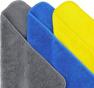 Twinish Pack of 3- Kitchen Napkins (Microfiber towel) Multicolor Cloth Napkins