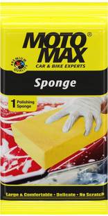 Motomax Multipurpose Sponge for Washing Cars, Bikes,Walls, Kitchen Surfaces Polyester Vehicle Washing  Sponge
