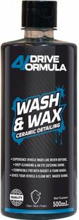 AUTO PICKUP Wash and Wax Car Shampoo 500ml Gives Wet Glossy Look Car Washing Liquid