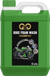 QANDQLIFESYLE bike wash liquid 5ltr Concentrate for Thick Suds & Enhanced Gloss Car Washing Liquid