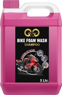QnQLifeStyle clean & shine extra form & smile bike supar wash power of rose ltr Car Washing Liquid