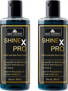Bon Austin Shine X Pro Bubble Wash Snow Foam Car Shampoo (2x200ml) Car Washing Liquid