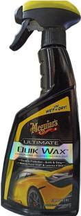 3M Meguiar's Ultimate Quick Wax Hydrophobic Polymer technology Spray and wipe for long lasting protection Car Washing Liquid