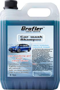 Grofler Car wash shampoo, Safe for Cars, Trucks, Motorcycles, RVs & More Car Washing Liquid
