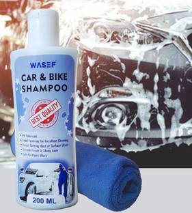 WASEF Car & Bike Wash Shmapoo with Microfiber Cloth_14 Car Washing Liquid
