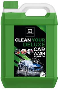 BLISS & BLUSH Car Washing Liquid shampoo Green For Spot Free Cleaning With Extra Foam Booster Car Washing Liquid